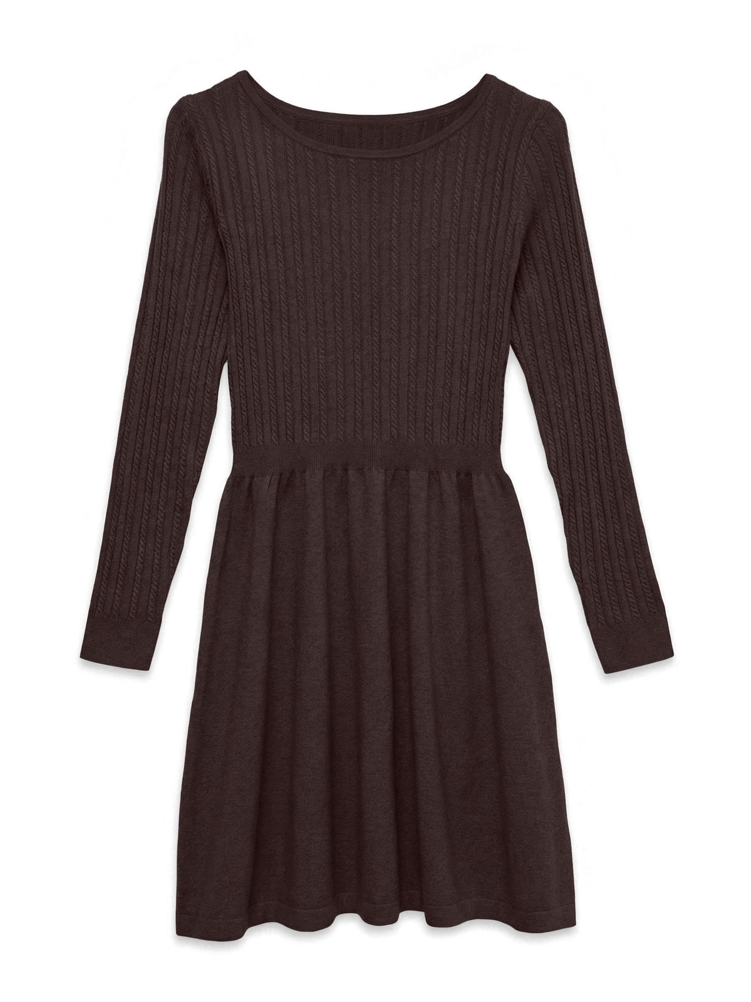 VERO MODA Knit dress in XS in Dark brown, Item view