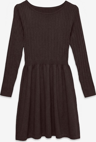 VERO MODA Knit dress in Brown: front