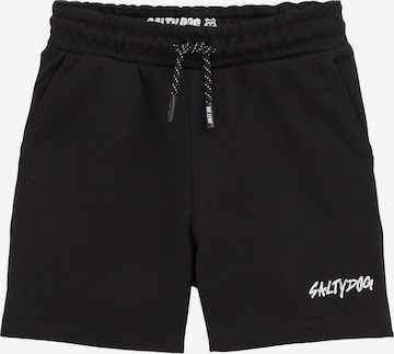 WE Fashion Regular Housut värissä musta: etupuoli