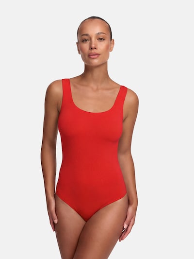 cfab by creamy fabrics Shaping Bodysuit 'Low Back - Body' in Fire red, Item view