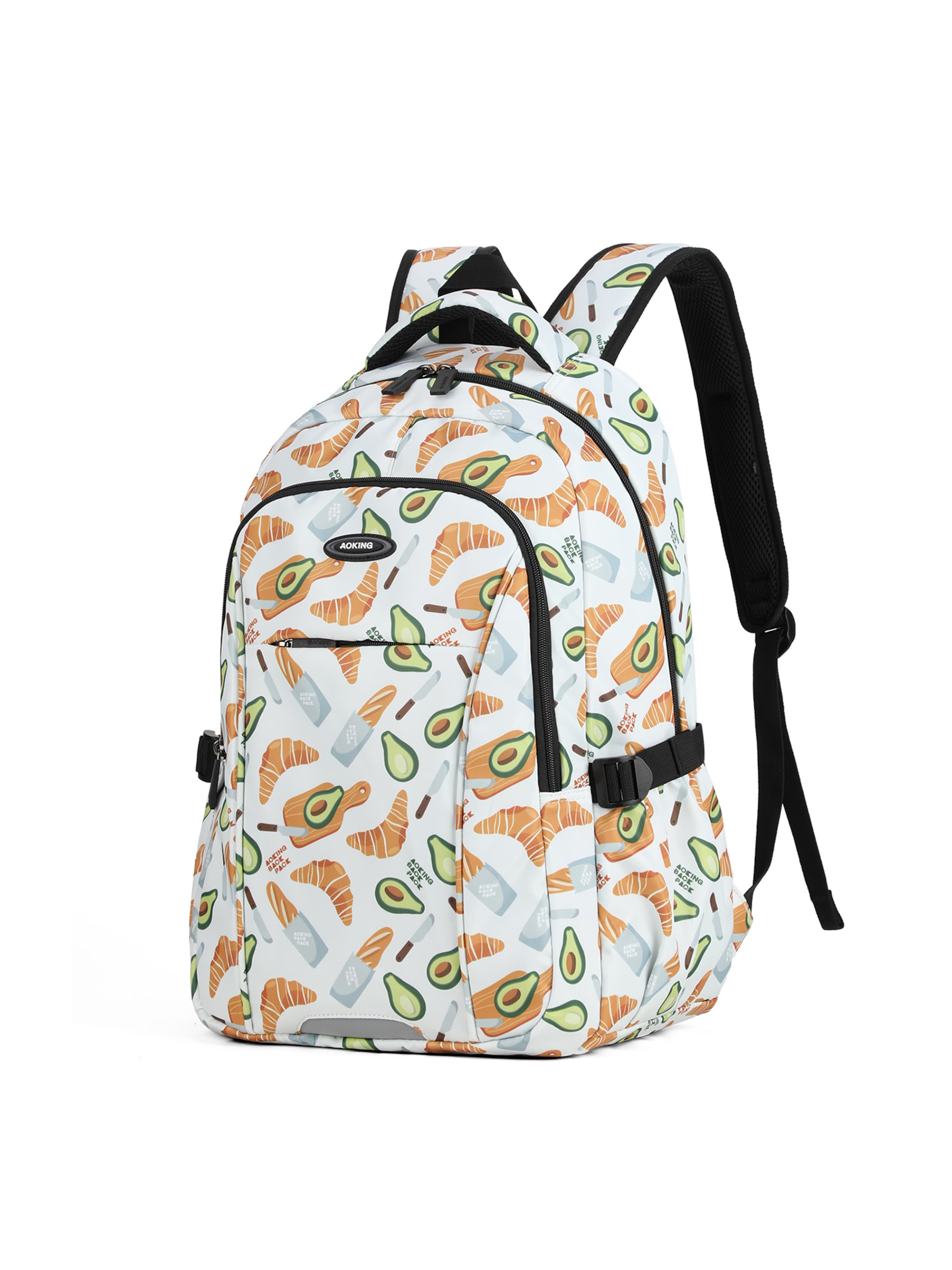Zaino di Aoking in bianco: frontale