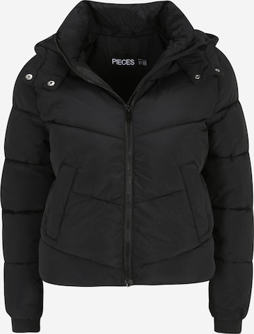 Pieces Petite Jacke 'Jamilla' in Schwarz