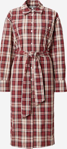 TOMMY HILFIGER Shirt dress in Red: front