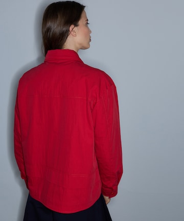 Ipekyol Between-Seasons Coat in Red