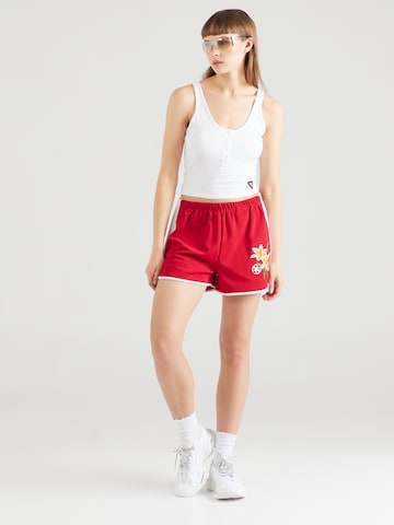 GUESS Regular Pants 'ZOEY' in Red