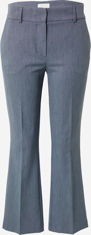 FIVEUNITS Boot cut Trousers with creases 'Clara' in Blue: front