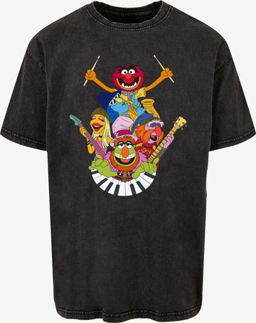 ABSOLUTE CULT Shirt 'Muppets - Dr. Teeth and The Electric Mayhem' in Black: front