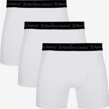 Bamboo basics Boxershorts in Wit: voorkant