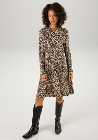 Aniston CASUAL Dress in Beige: front