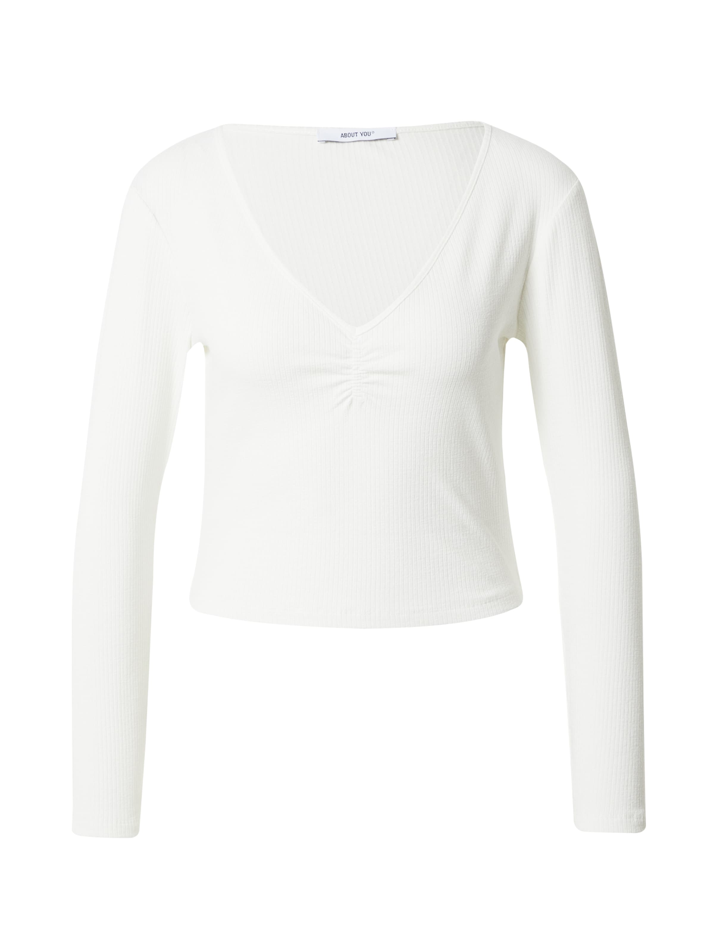 ABOUT YOU Тениска 'Sari' в бяло: отпред