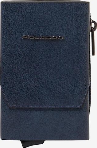 Piquadro Portemonnee in Blauw: voorkant