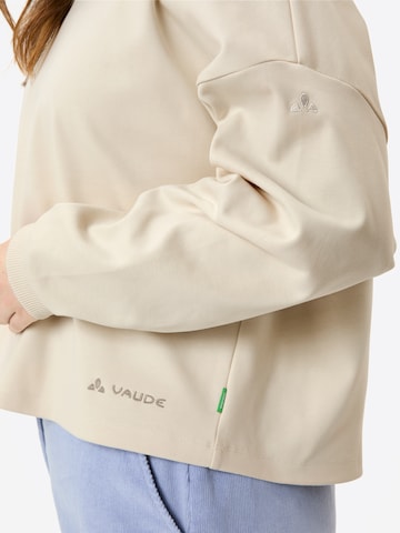 VAUDE Functioneel shirt 'Najun' in Beige