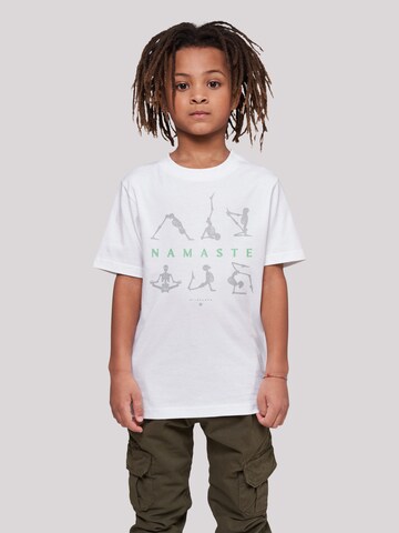 F4NT4STIC Shirt 'Namaste' in Wit: voorkant