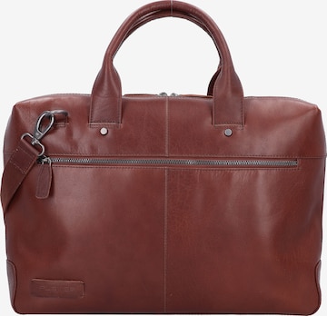 Plevier Document Bag 'Flint' in Brown: front