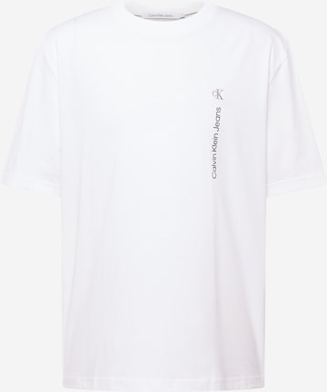 T-Shirt Calvin Klein Jeans en blanc : devant