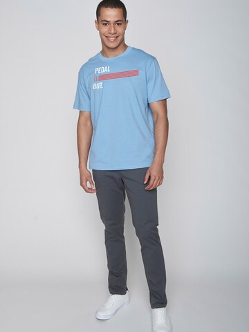 GREENBOMB Shirt 'Bike Pedal' in Blue