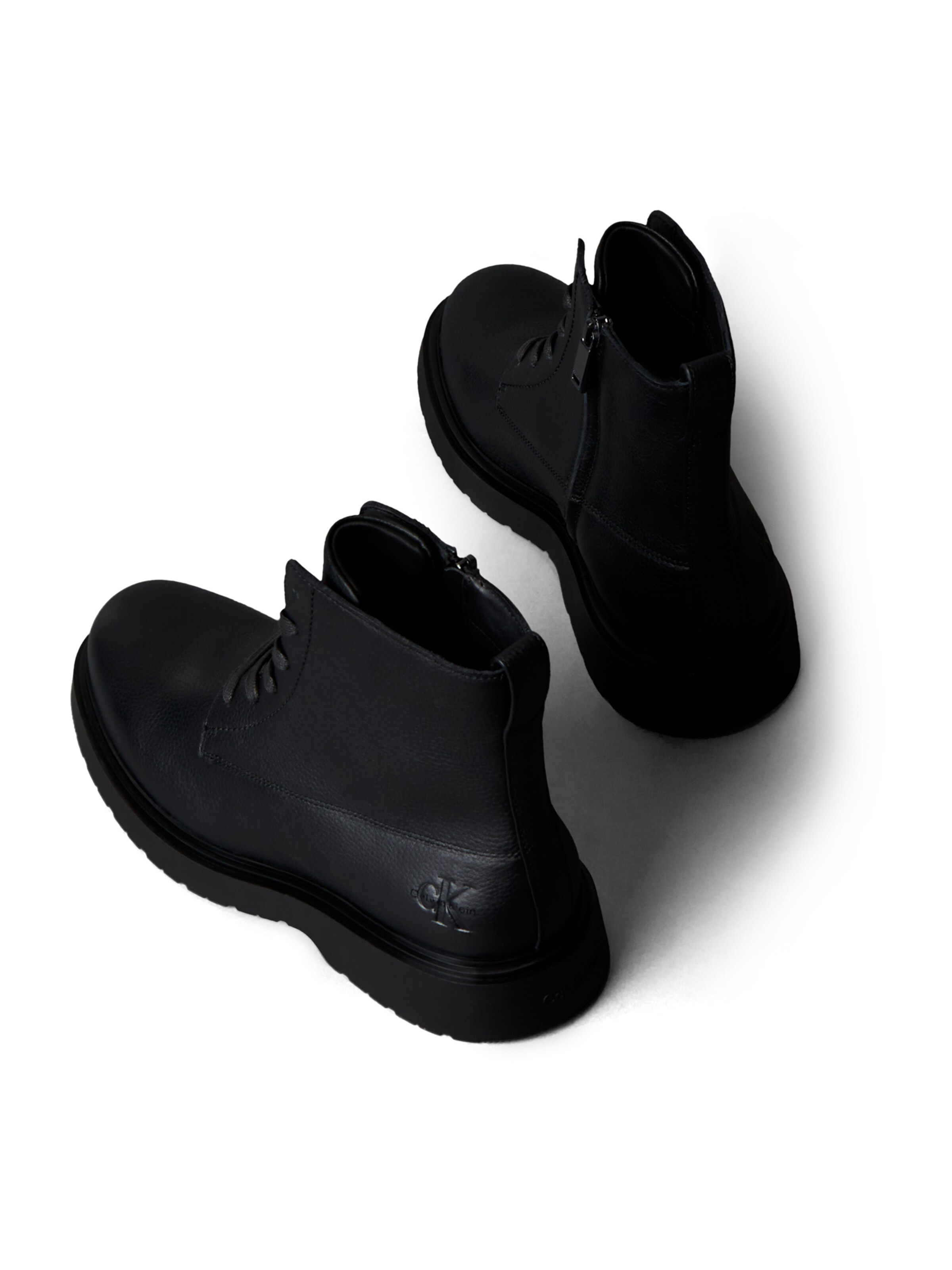 Calvin Klein Μπότες με κορδόνια 'Ess' σε μαύρο