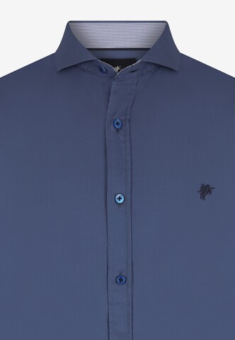 DENIM CULTURE Slim fit Button Up Shirt 'Austin' in Blue