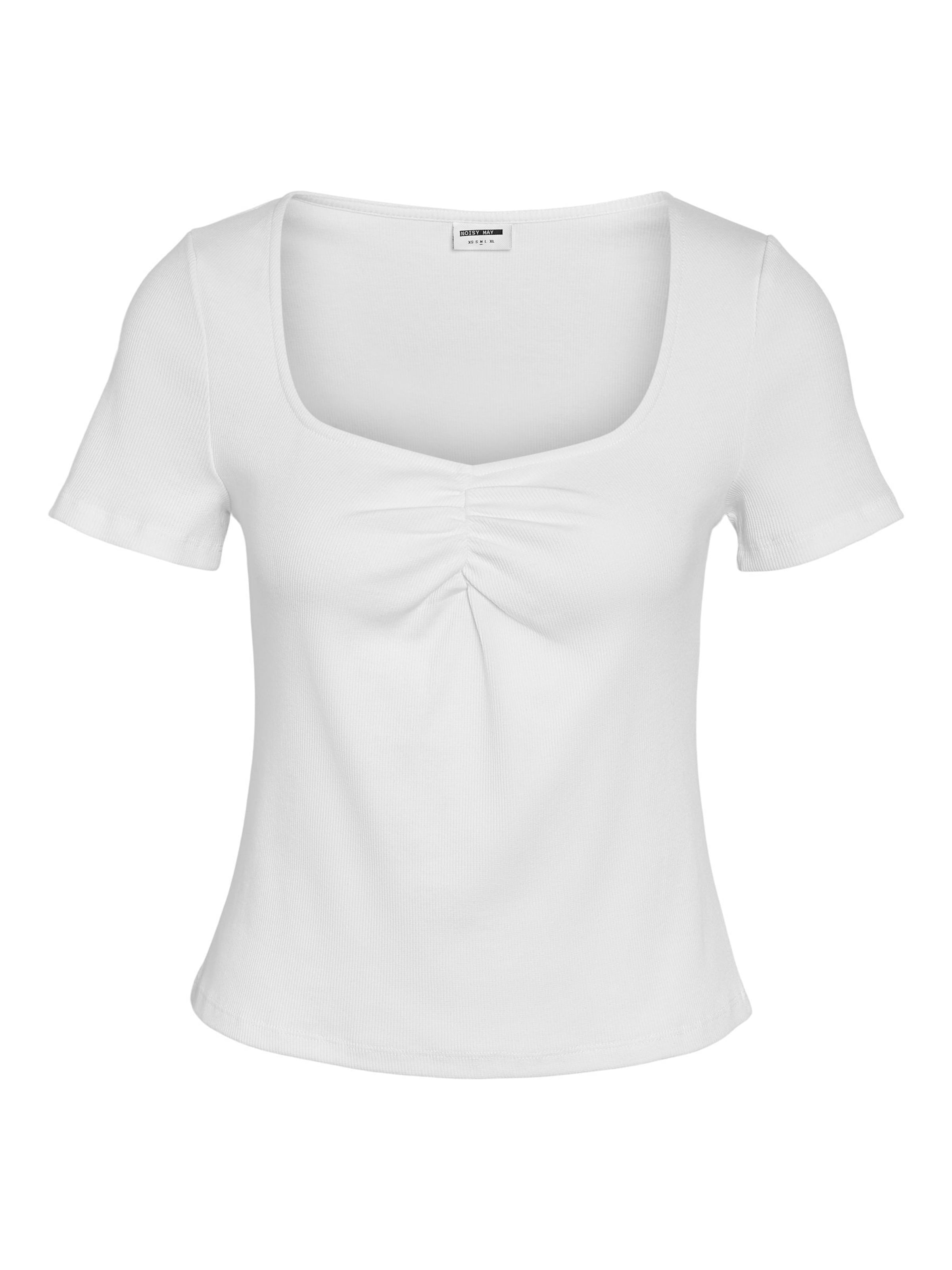 T-shirt 'NMMaya' Noisy may en blanc : devant