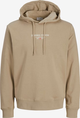 Sweat-shirt JJ Rebel en beige : devant
