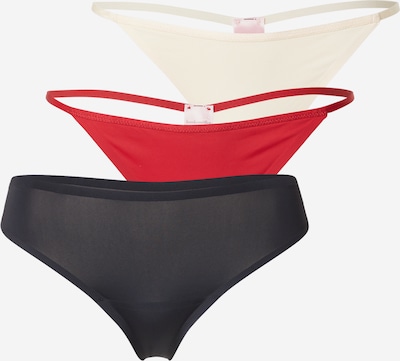 Siaurikės iš Hunkemöller, spalva – ryškiai raudona / juoda / balta, Prekių apžvalga