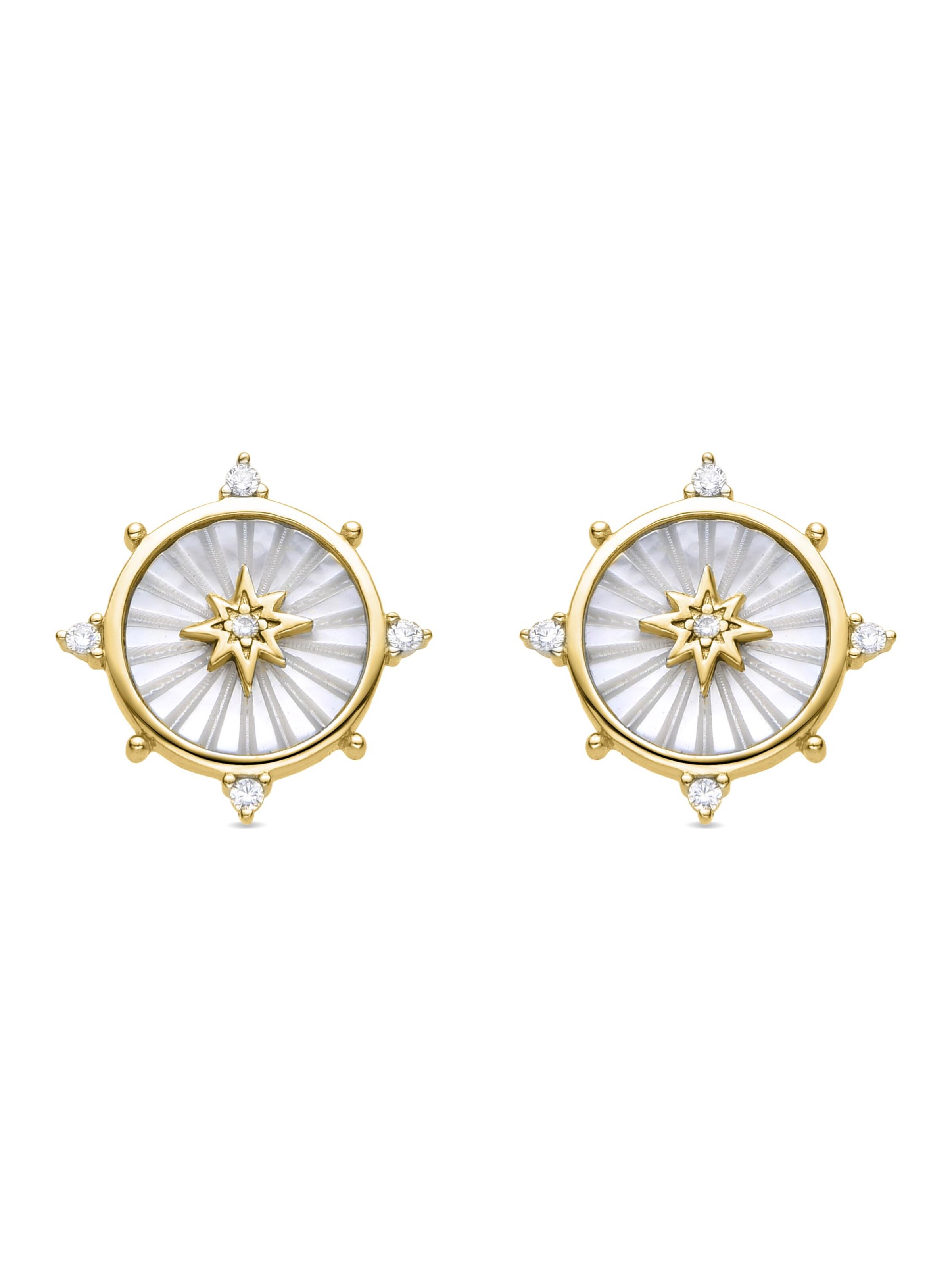 Luxenter Ohrringe 'ERIOK'‌‌‌‌ in weiß, Produktansicht