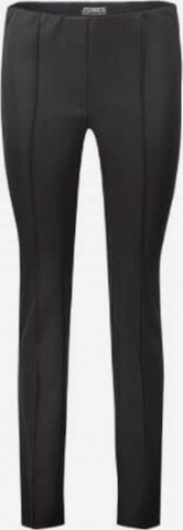 ZERRES Slim fit Pleated Pants in Black: front