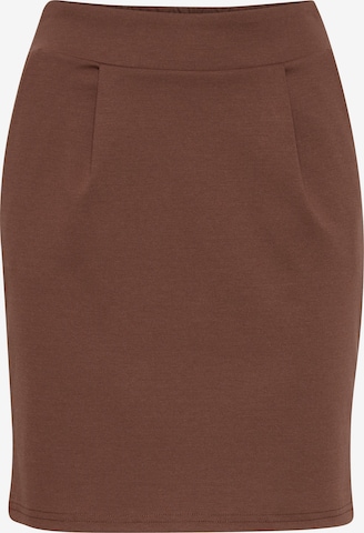 ICHI Skirt 'KATE SK' in Brown: front