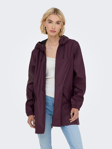 Manteau mi-saison JDY en violet : devant