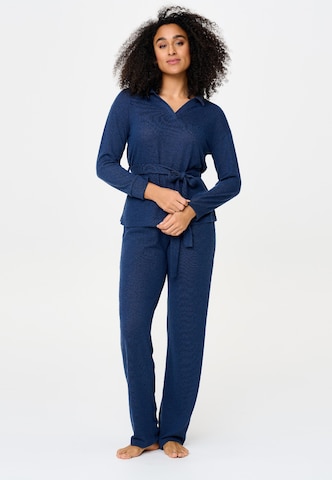 LingaDore Pyjama in Blau: Vorderseite