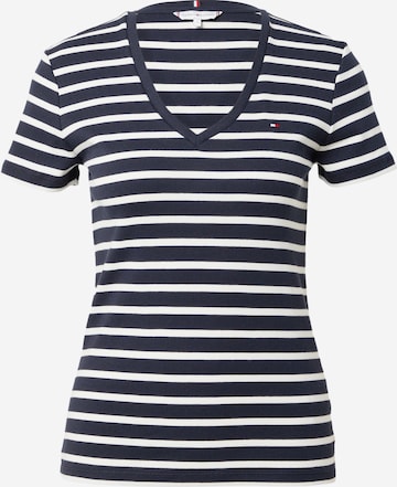 TOMMY HILFIGER T-shirt i blå: framsida