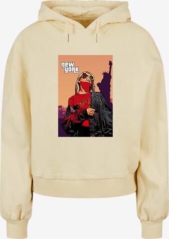 Merchcode Sweatshirt 'Grand New York ' in Gelb: predná strana