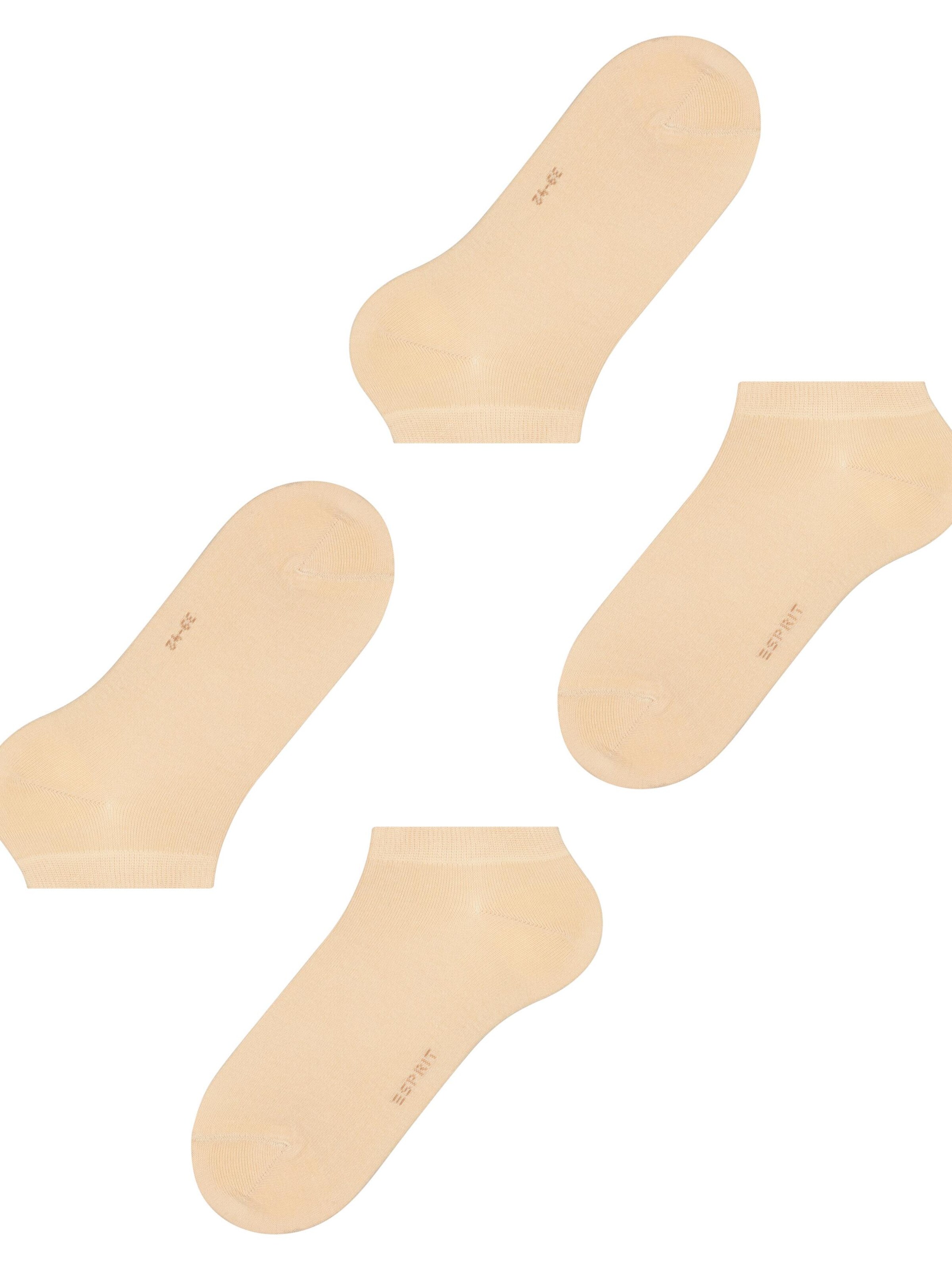 ESPRIT Füßlinge 'Basic Uni 2-Pack'‌‌‌ in Beige