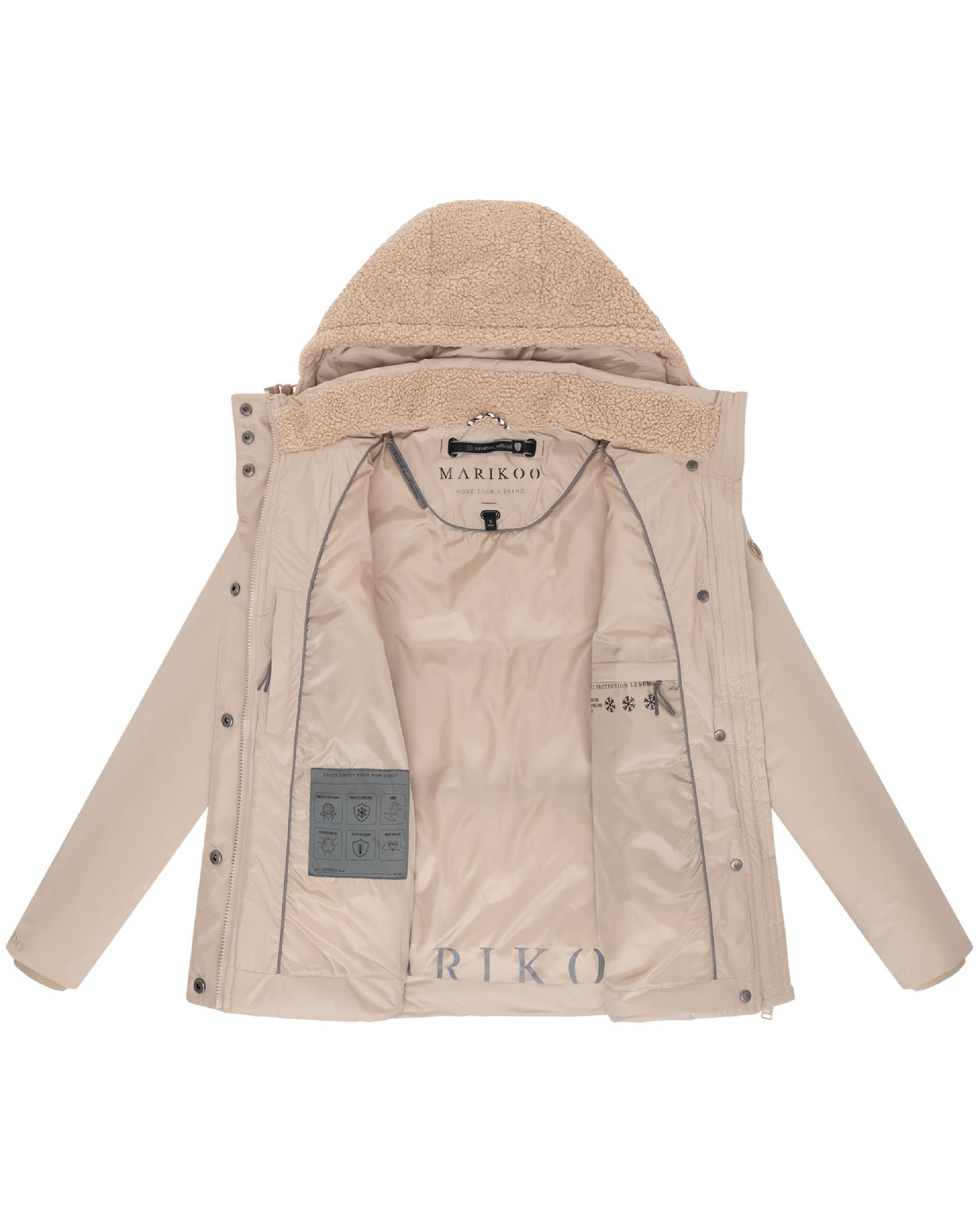 MARIKOO Zimná bunda 'Sheeta 16' - Béžová