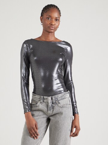 STUDIO SELECT - Body camiseta 'Indira' en plata: frente