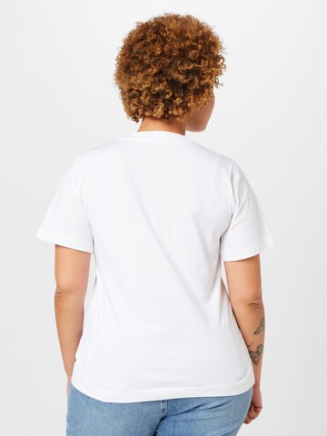 T-shirt Calvin Klein Jeans Curve en blanc