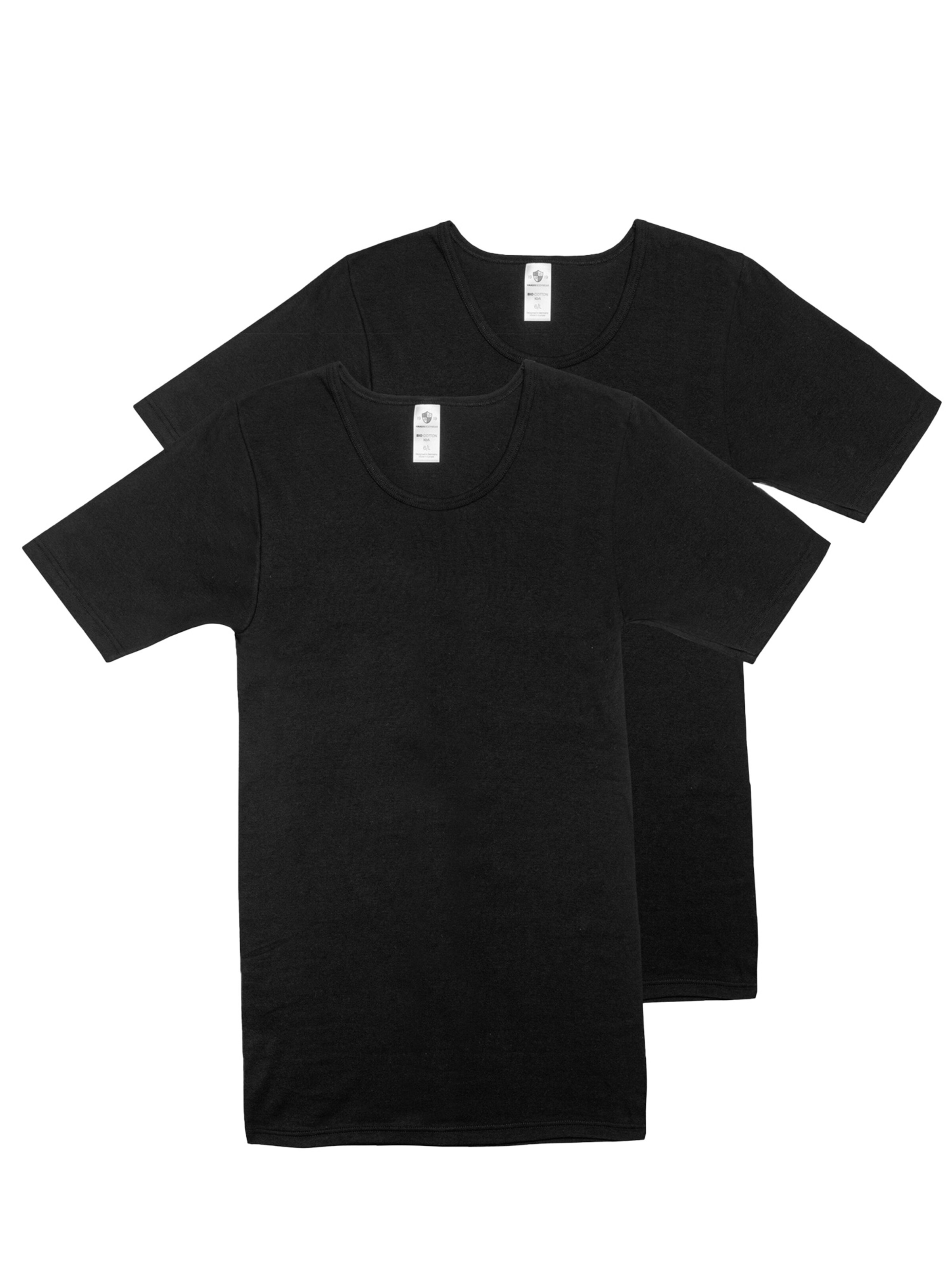 Haasis Bodywear Undershirt in Black: front