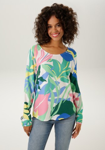 Aniston Graphic Print Longline Blouse