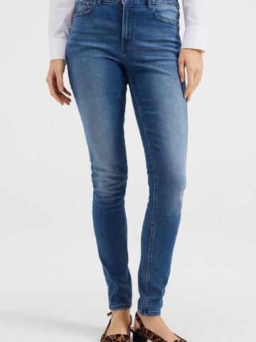 WE Fashion Skinny Jeans in Blau: predná strana