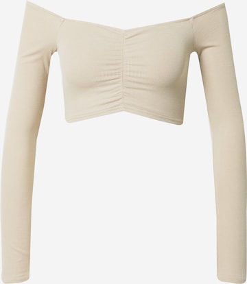 Tally Weijl T-shirt i beige: framsida