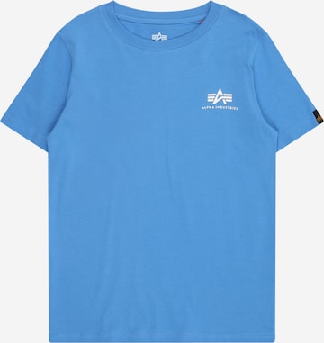 ALPHA INDUSTRIES T-shirt i blå: framsida