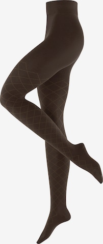 BURLINGTON Strumpfhose 'Argyle Affair' in Braun: Vorderseite