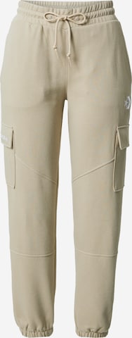 CONVERSE - Tapered Pantalón cargo en beige: frente