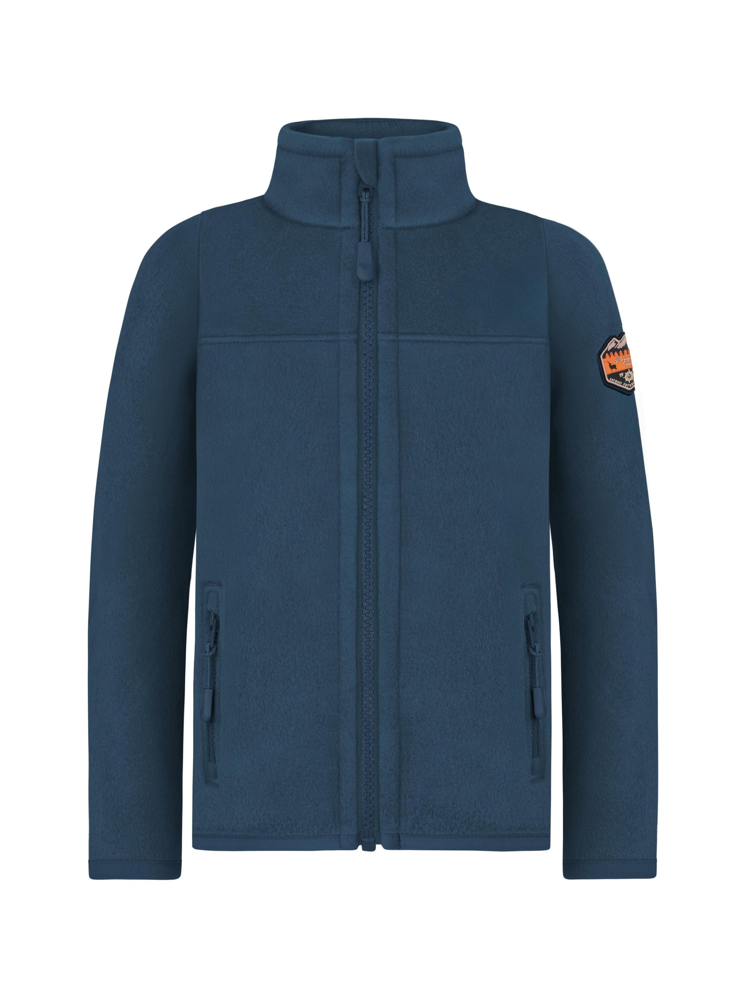 Veste en polaire normani en bleu : devant