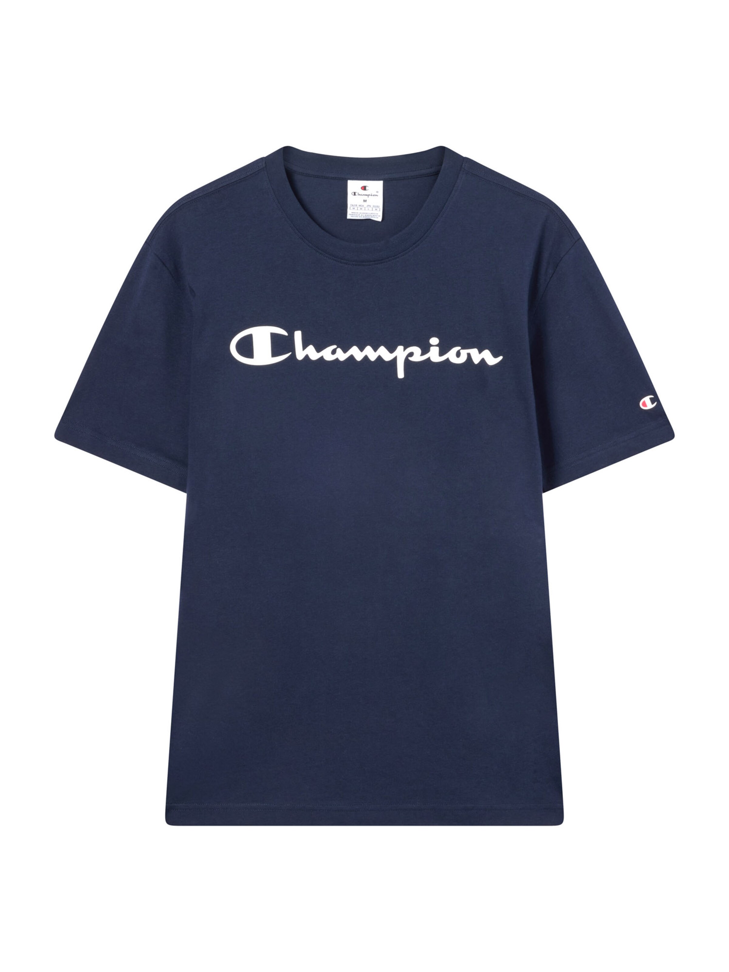 Tricou de la Champion Authentic Athletic Apparel pe albastru: față