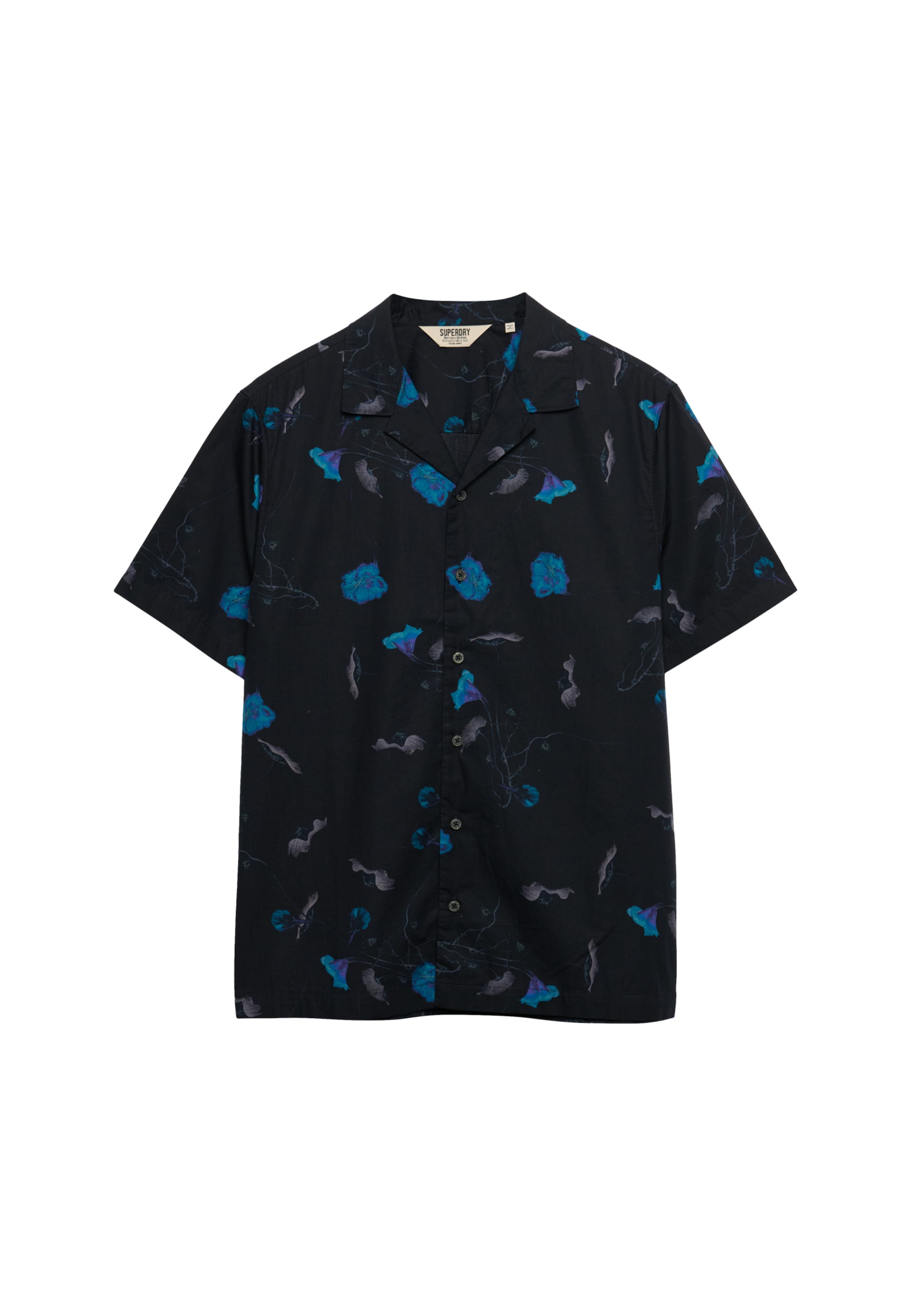 Chemise Superdry & Co en noir : devant