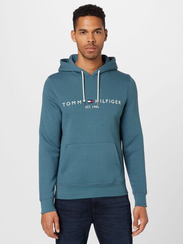 TOMMY HILFIGER Regular fit Tréning póló - kék: elől