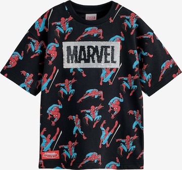 T-Shirt 'Spiderman' Next en noir : devant