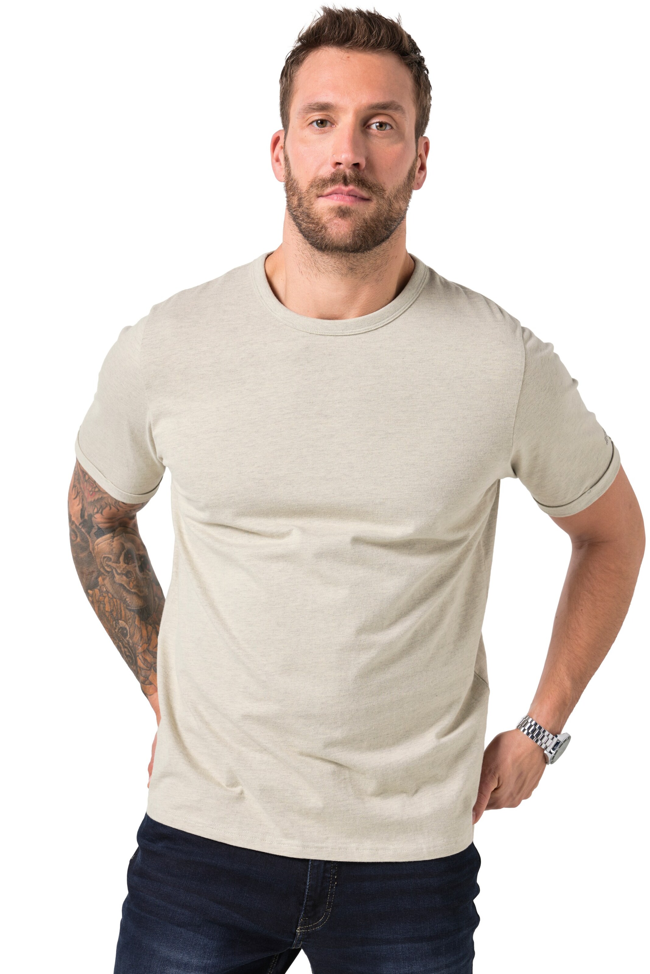 JP1880 T-Shirt in Beige: Vorderseite