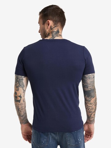 T-Shirt 'Cavallari' Carlo Colucci en bleu